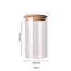 Borosilicate Glass Food Storage Containers w/ Bamboo Lids
