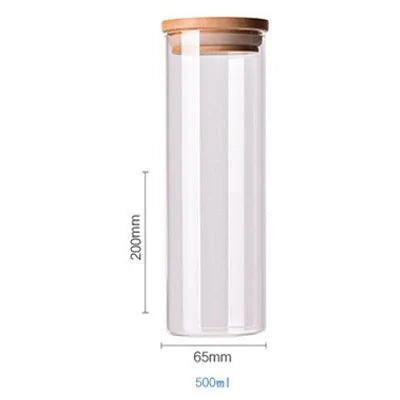 Borosilicate Glass Food Storage Containers w/ Bamboo Lids