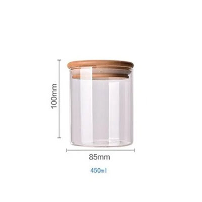 Borosilicate Glass Food Storage Containers w/ Bamboo Lids