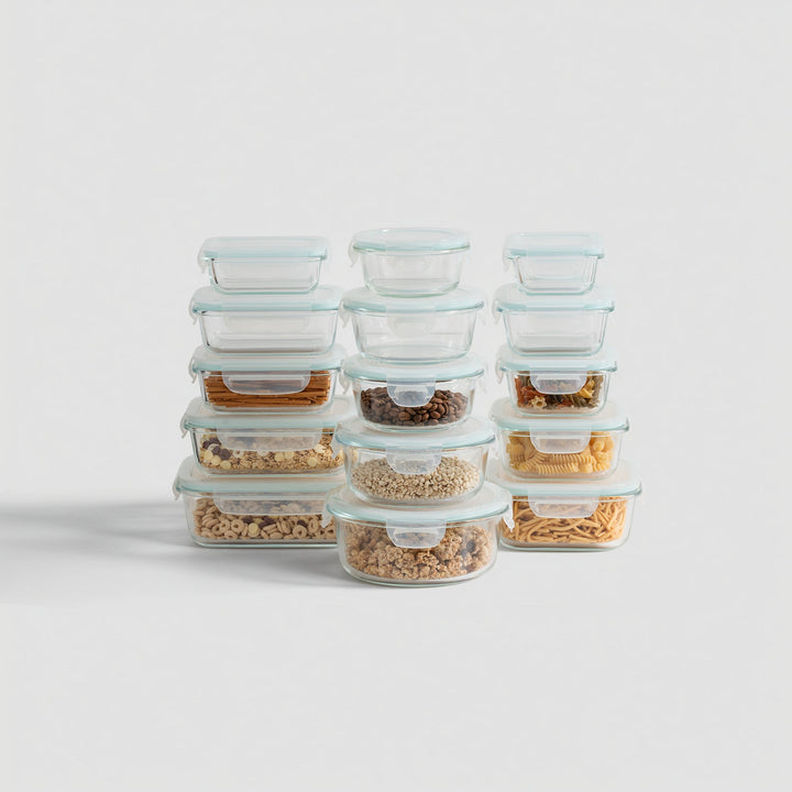 15-Piece Borosilicate Glass Container Set