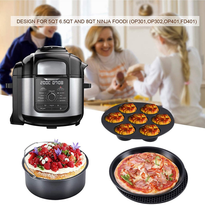 7-Piece Silicone Air Fryer Accessories Set