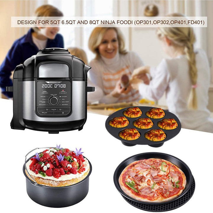 7-Piece Silicone Air Fryer Accessories Set