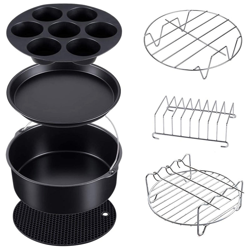 7-Piece Silicone Air Fryer Accessories Set