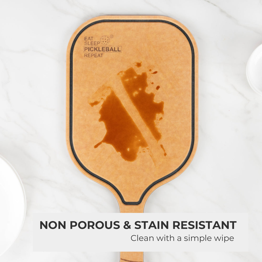 Pickleball Charcuterie Cutting Board -"Eat Sleep Pickleball Repeat"