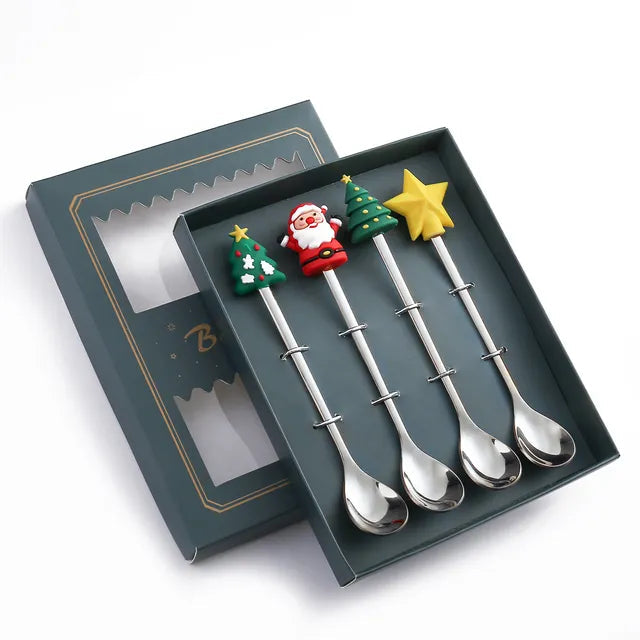 Christmas Festive Spoon & Fork Set
