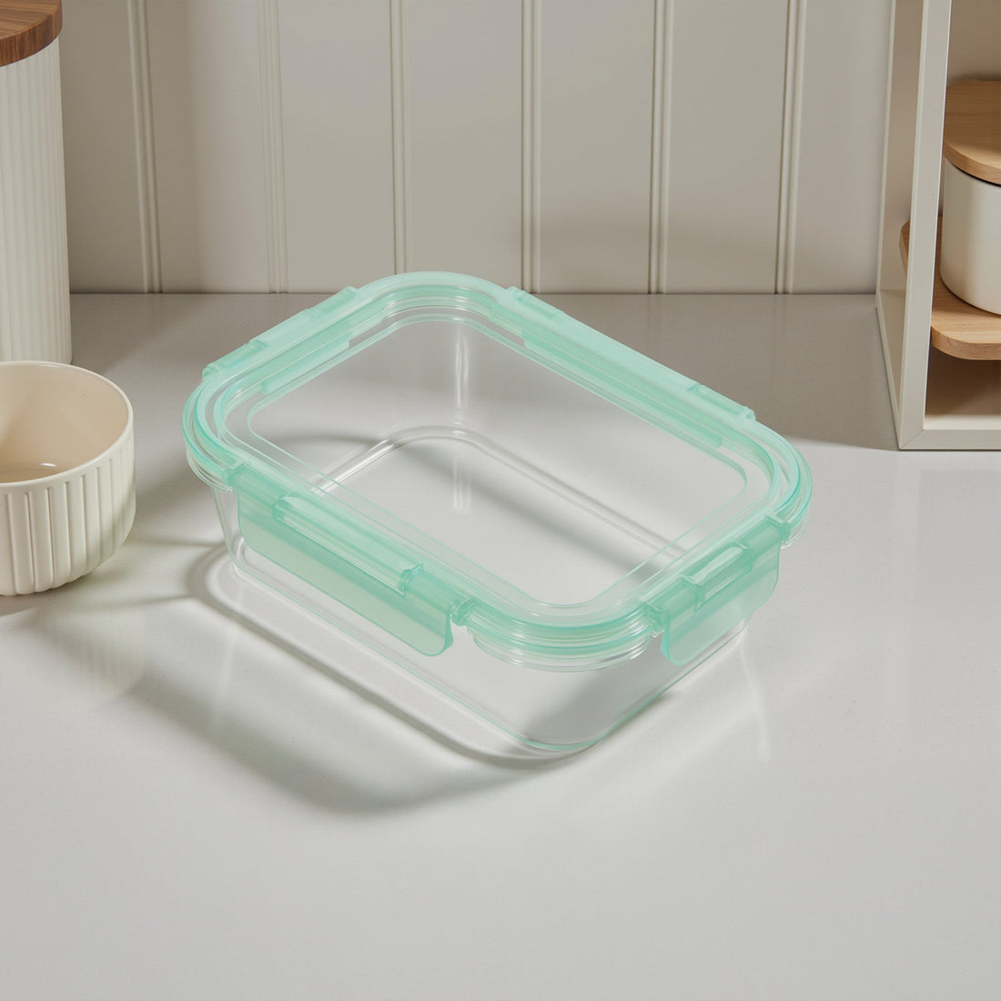 3-Piece Glass Containers w/ Flexible Silicone Lids