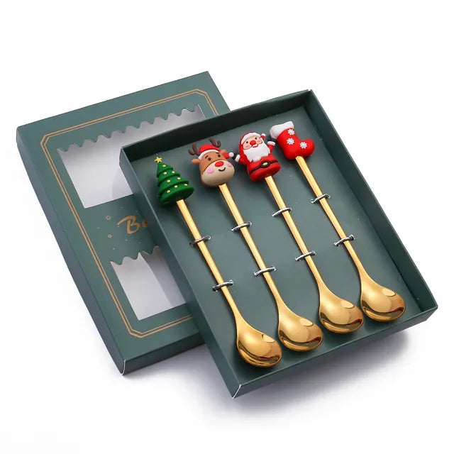 Christmas Festive Spoon & Fork Set