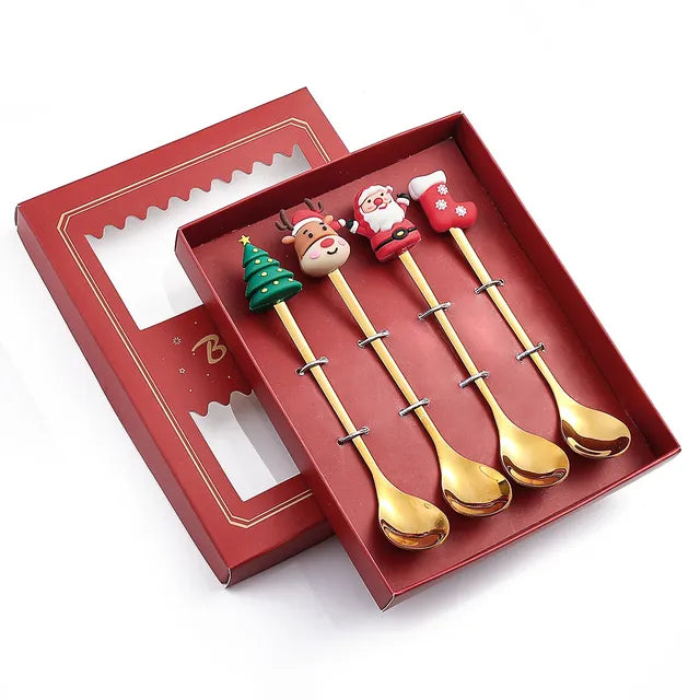 Christmas Festive Spoon & Fork Set