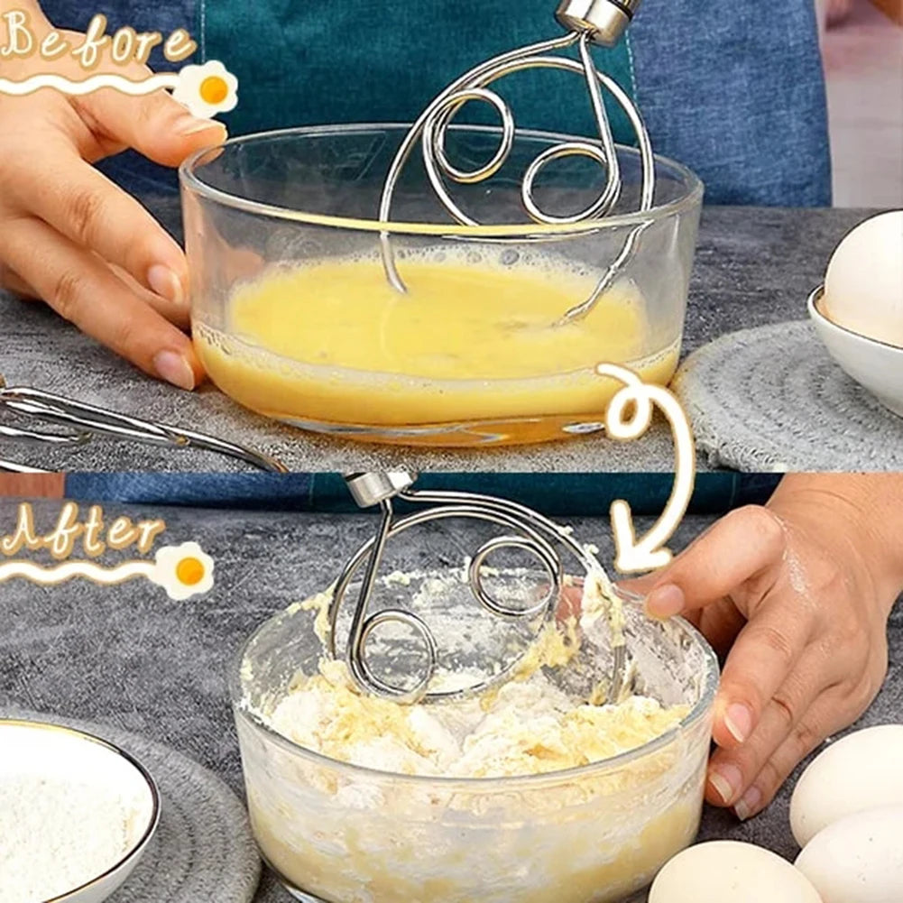Stainless Steel Dough Whisk for Baking