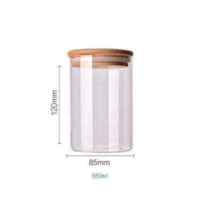 Borosilicate Glass Food Storage Containers w/ Bamboo Lids