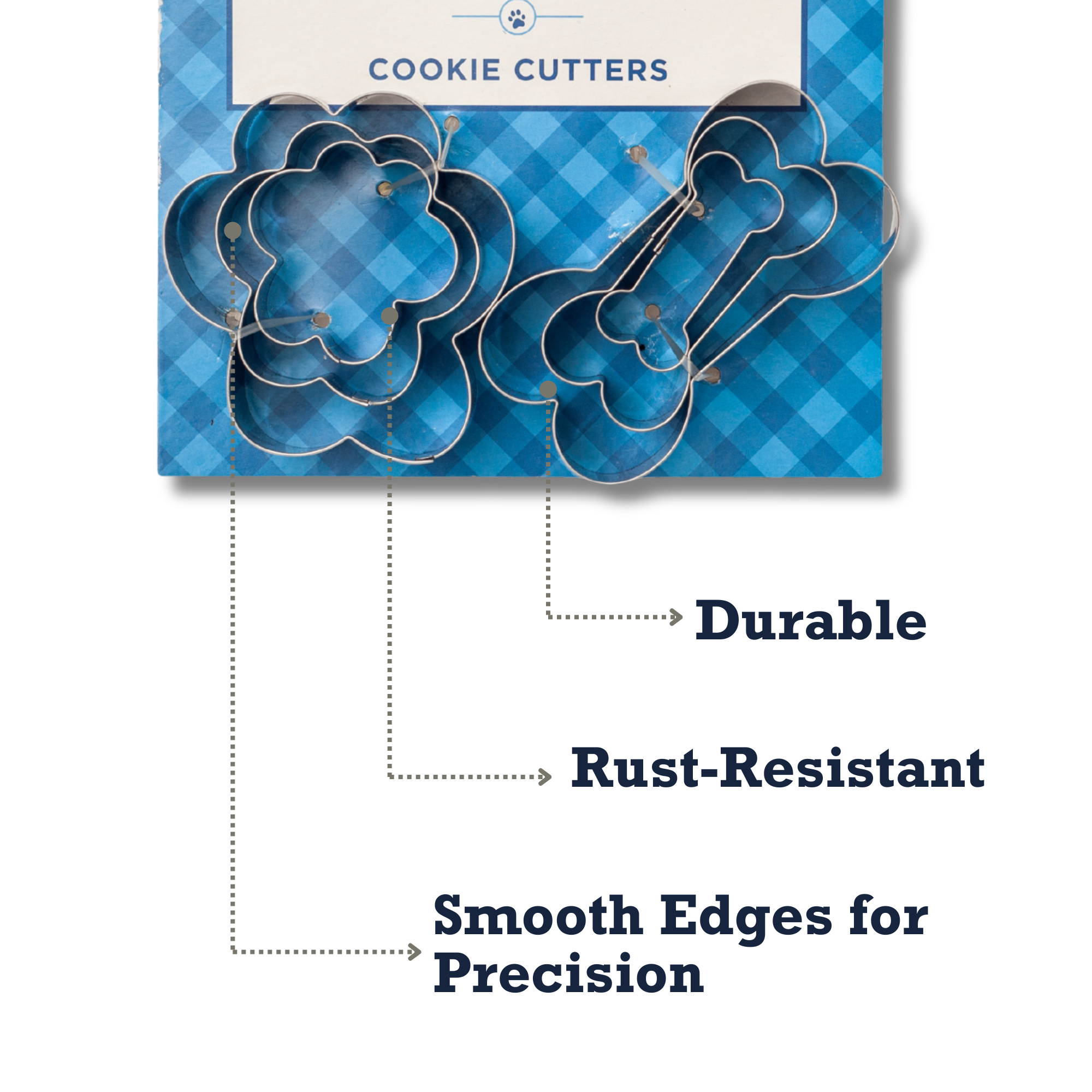 Country Living 6-Piece Paw & Bone Cookie Cutter Set