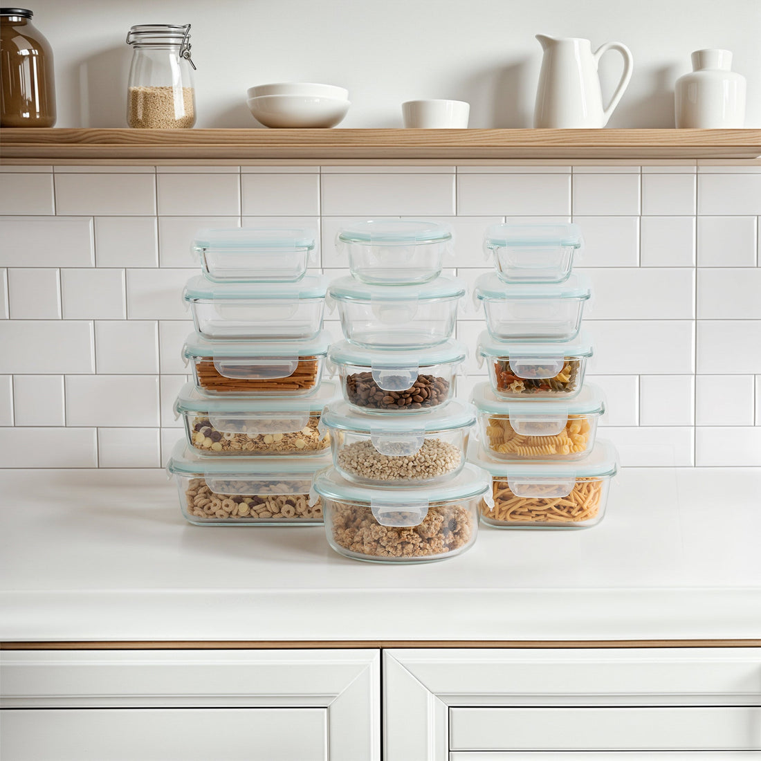15-Piece Borosilicate Glass Container Set