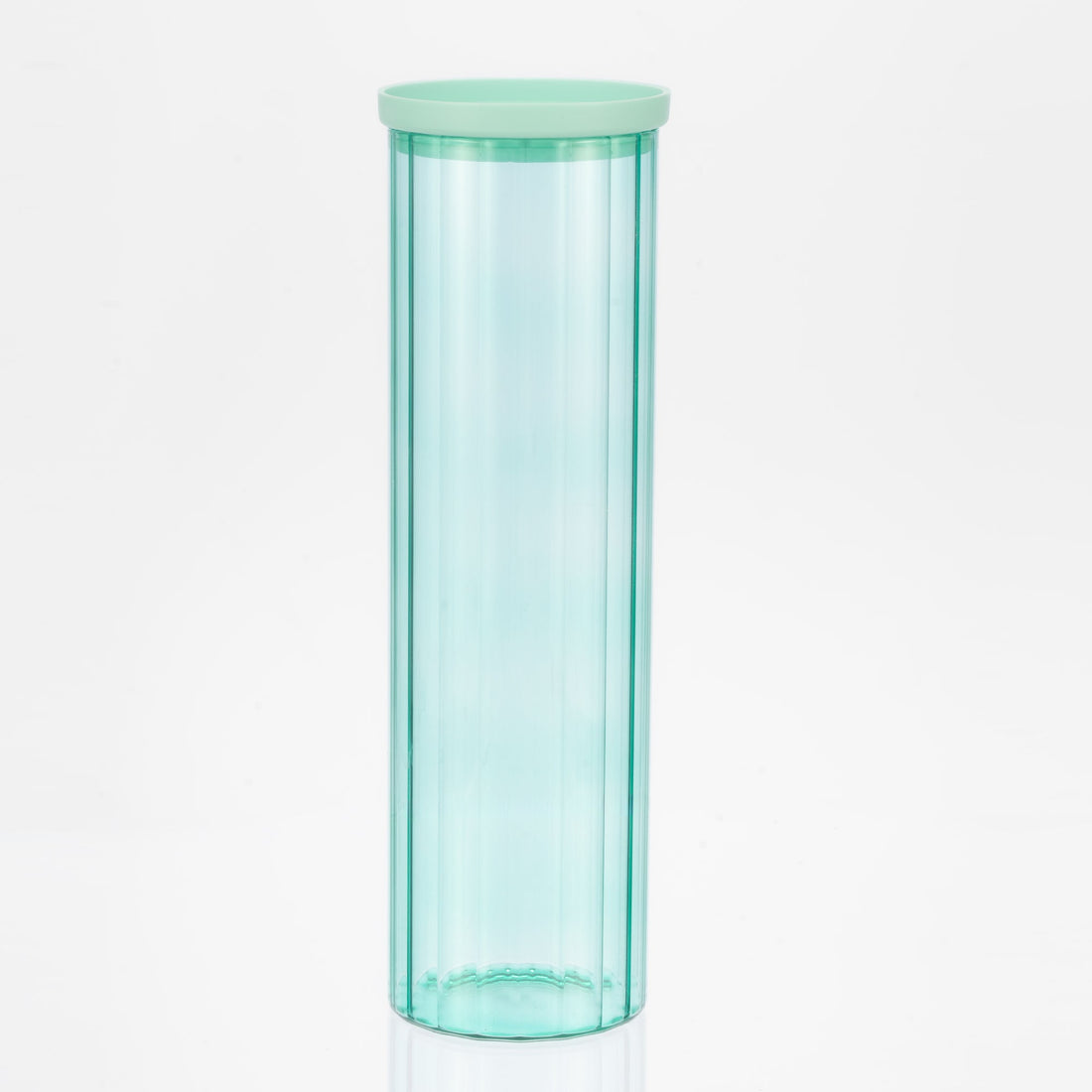 Diamond Blue Glass Canister Set w/ Lids