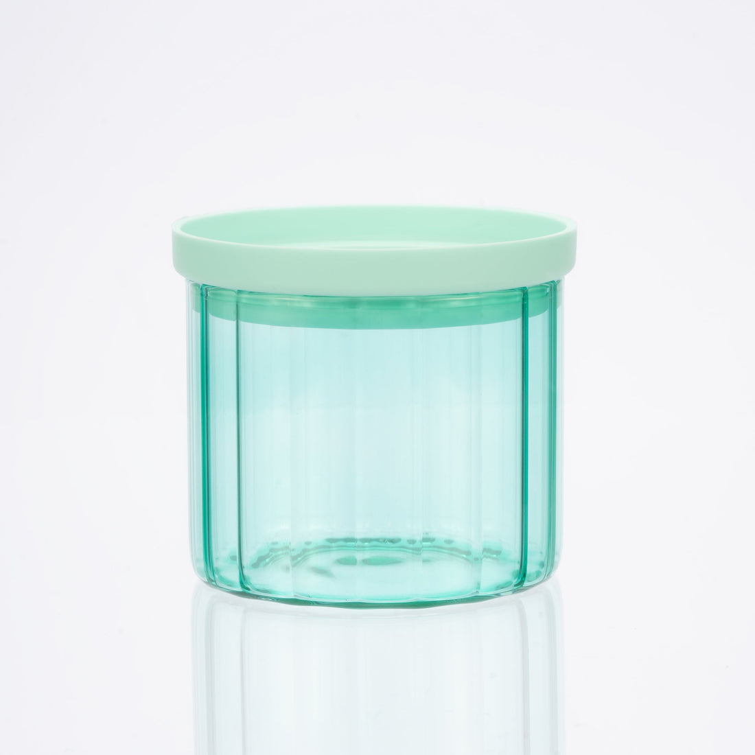 Diamond Blue Glass Canister Set w/ Lids