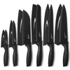 Onader 12-Piece Black Stainless Steel Knife Set