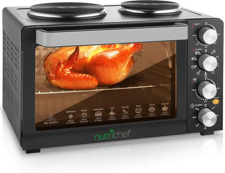 NutriChef 30Qt Convection Oven & 2-Burner Cooker