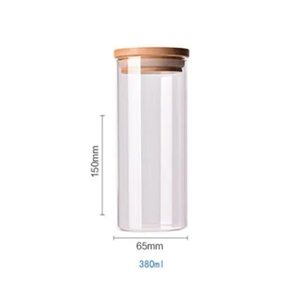 Borosilicate Glass Food Storage Containers w/ Bamboo Lids