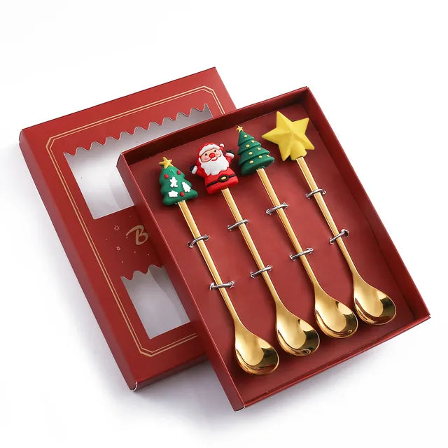 Christmas Festive Spoon & Fork Set