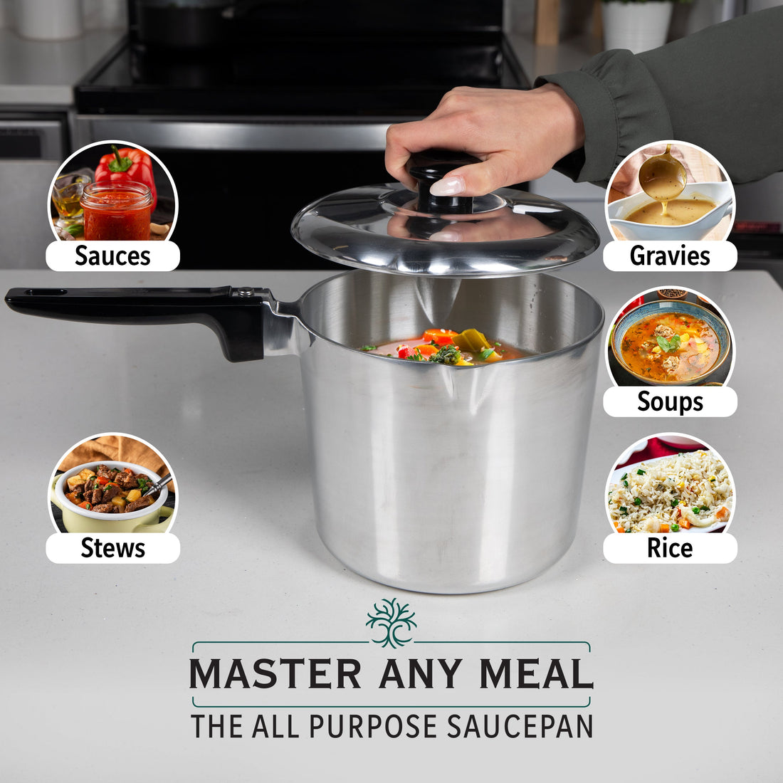 4 Quart Sauce Pan with Lid