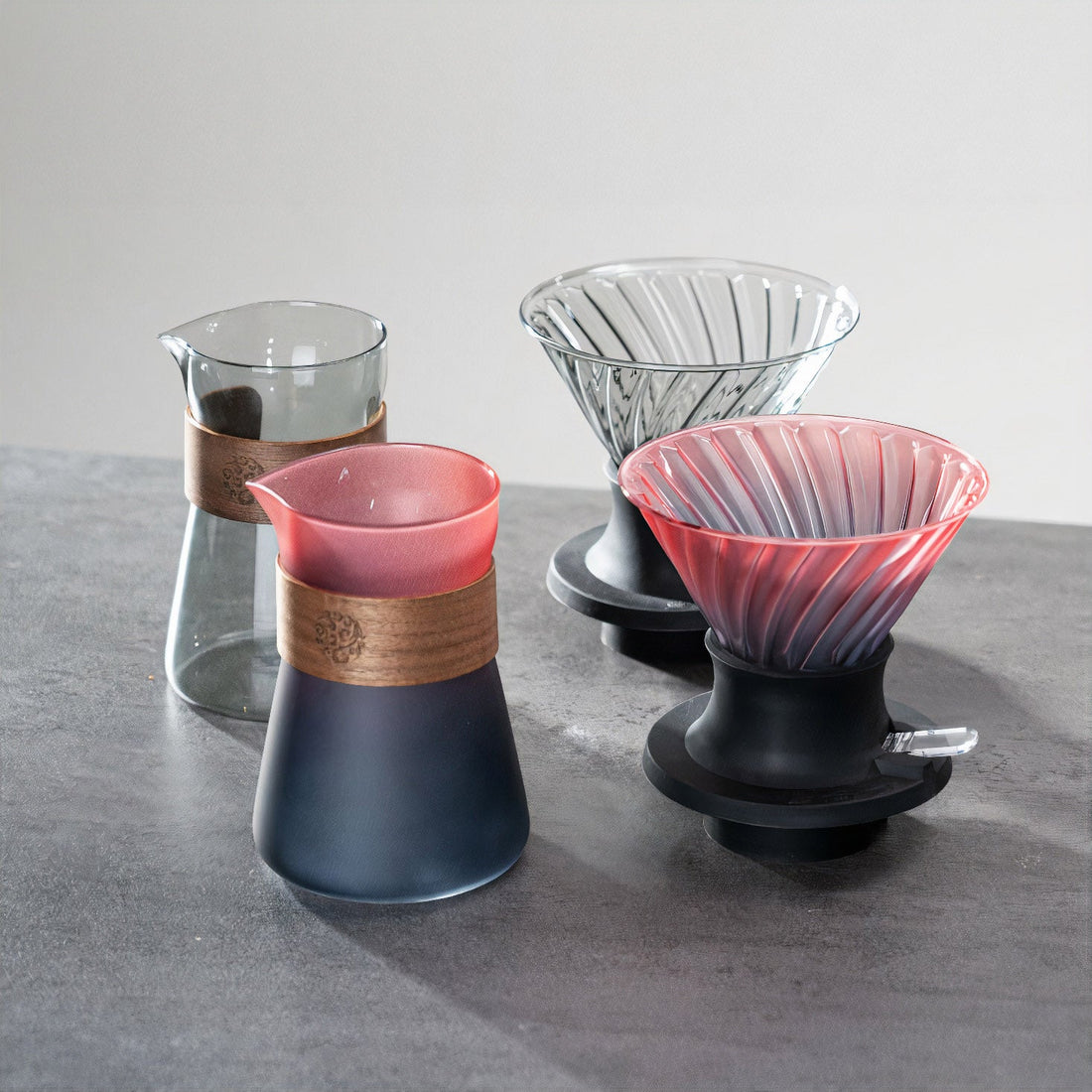Smart V60 Brewed Coffee Set w/ Glass Drip Cup
