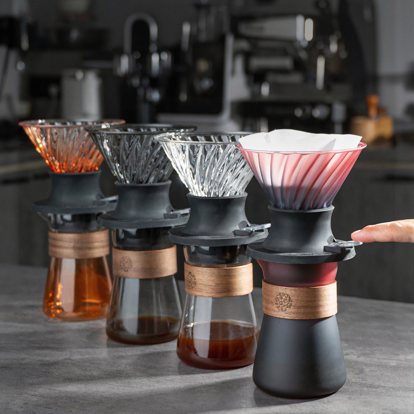 Smart V60 Brewed Coffee Set w/ Glass Drip Cup