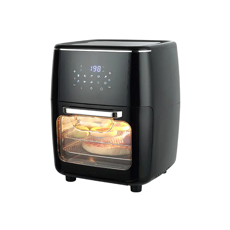 13L Large Capacity Air Fryer w/ Transparent Rotating Oven