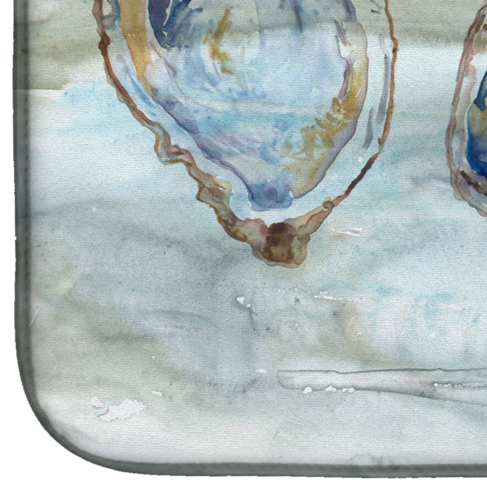 Oysters Watercolor Dish Drying Mat – Absorbent, Artistic Kitchen Essentials SC2001DDM
