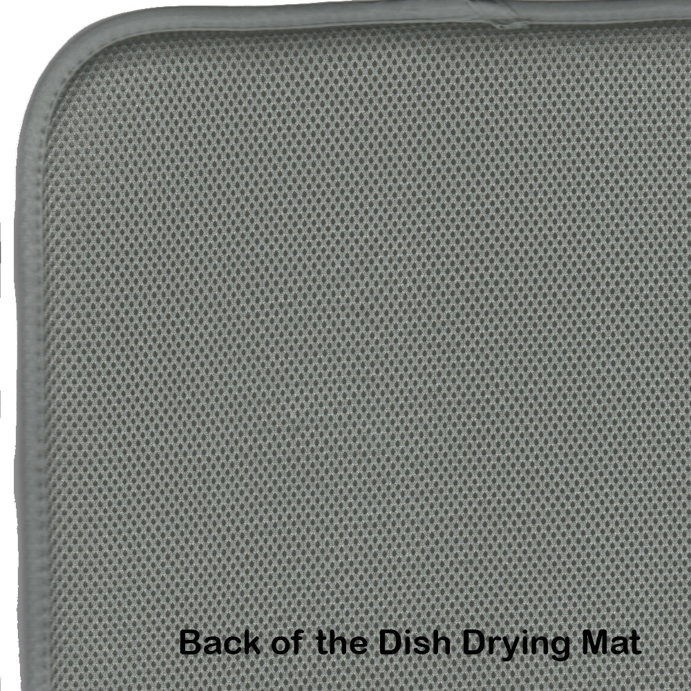 Oysters Watercolor Dish Drying Mat – Absorbent, Artistic Kitchen Essentials SC2001DDM