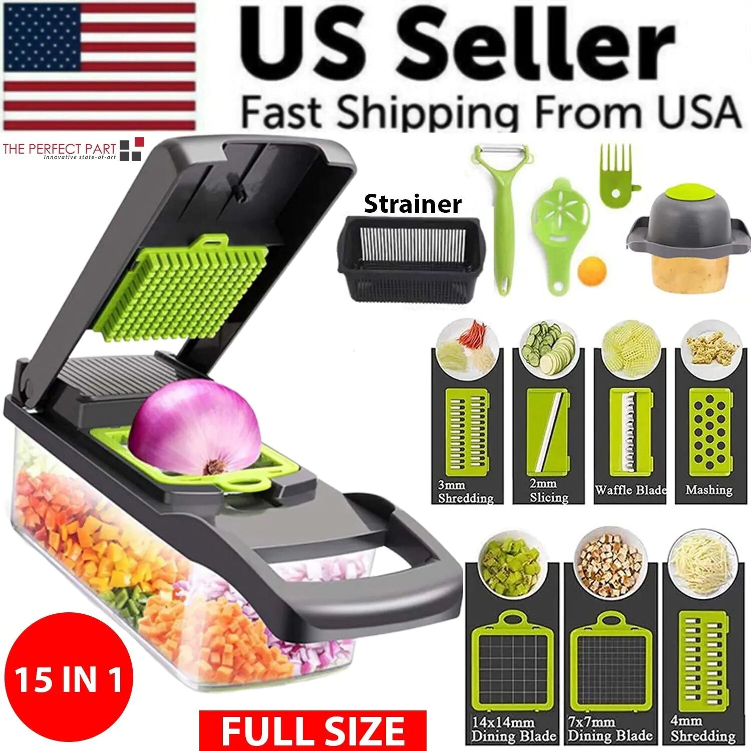15-in-1 Vegetable & Fruit Chopper