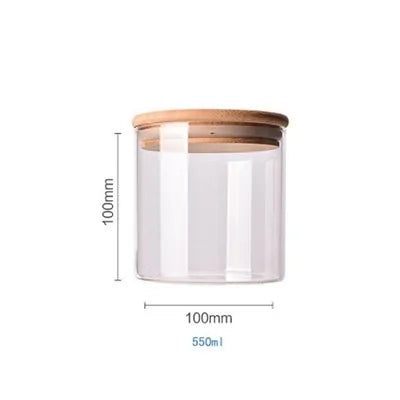 Borosilicate Glass Food Storage Containers w/ Bamboo Lids