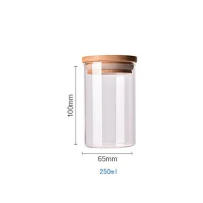 Borosilicate Glass Food Storage Containers w/ Bamboo Lids