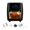13L Large Capacity Air Fryer w/ Transparent Rotating Oven