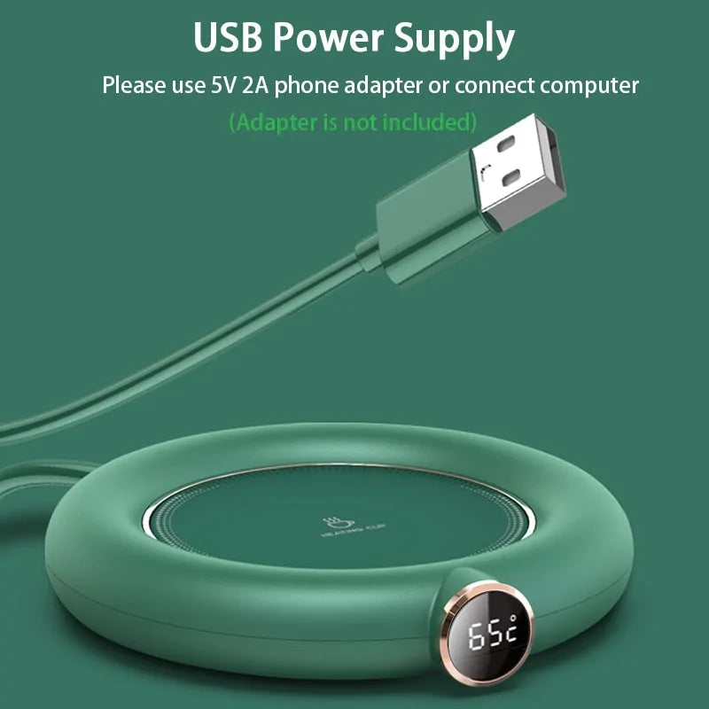 Smart USB Mug Warmer – Green