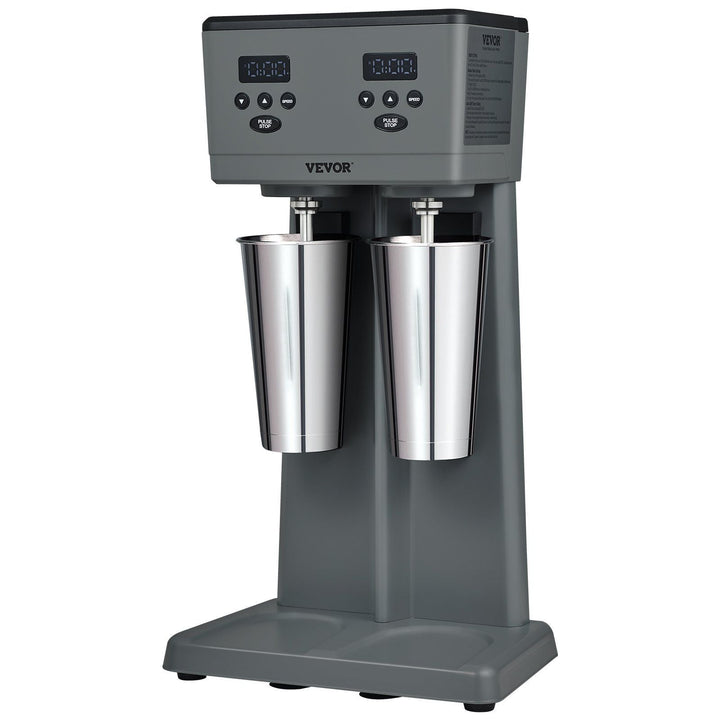 Double-Head 375W Milkshake Maker w/ 2 Stainless Cups