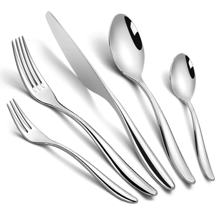 Prendcyx 20-Piece Forged Silverware Set for 4