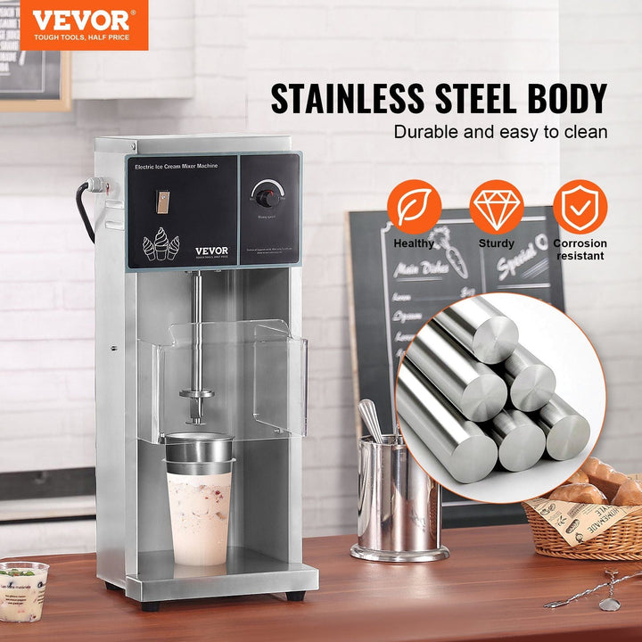 400W Ice Cream Blender w/ Stainless Steel Bowl