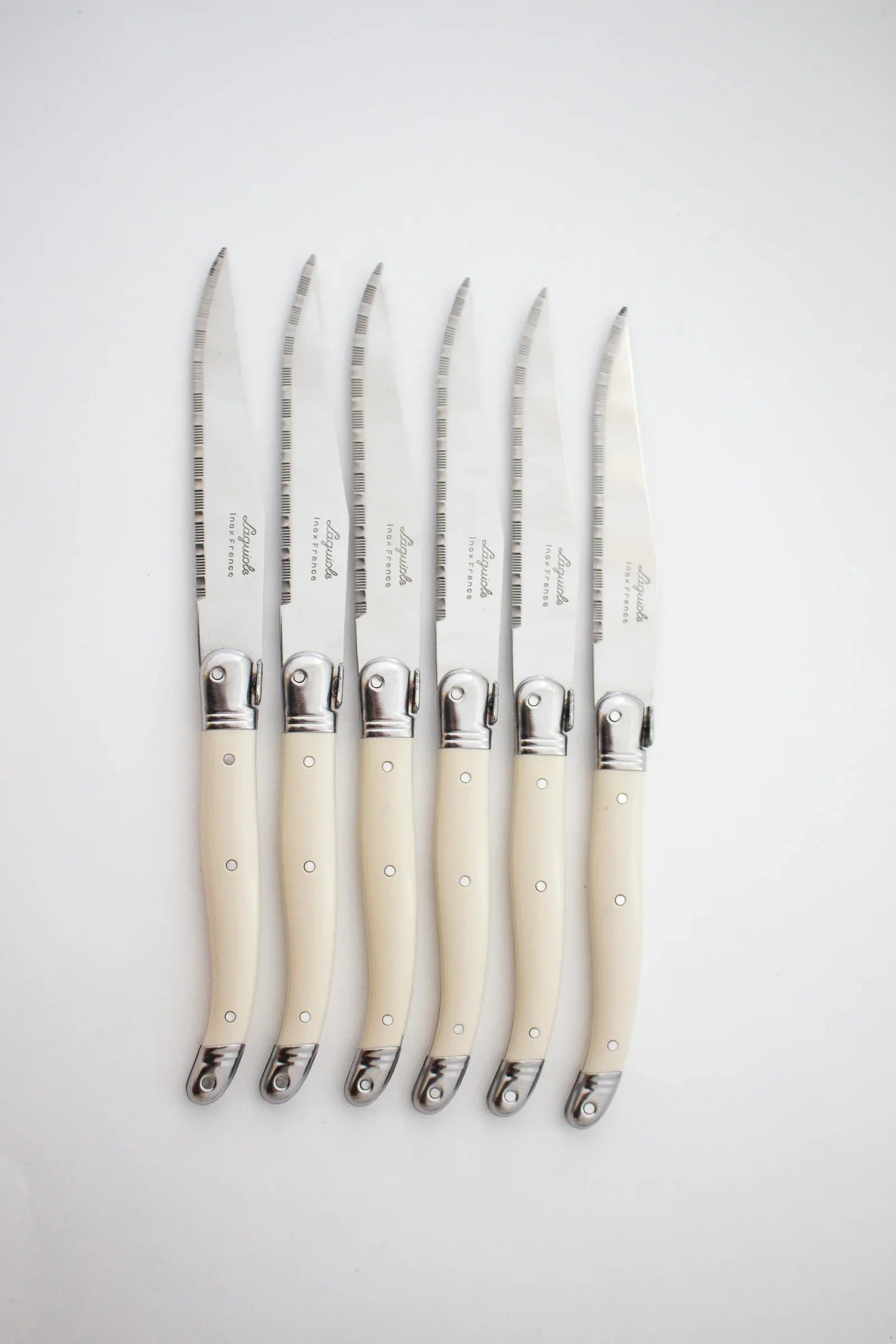 Laguiole Ivory 6-Piece Knife Set w/ Presentation Box