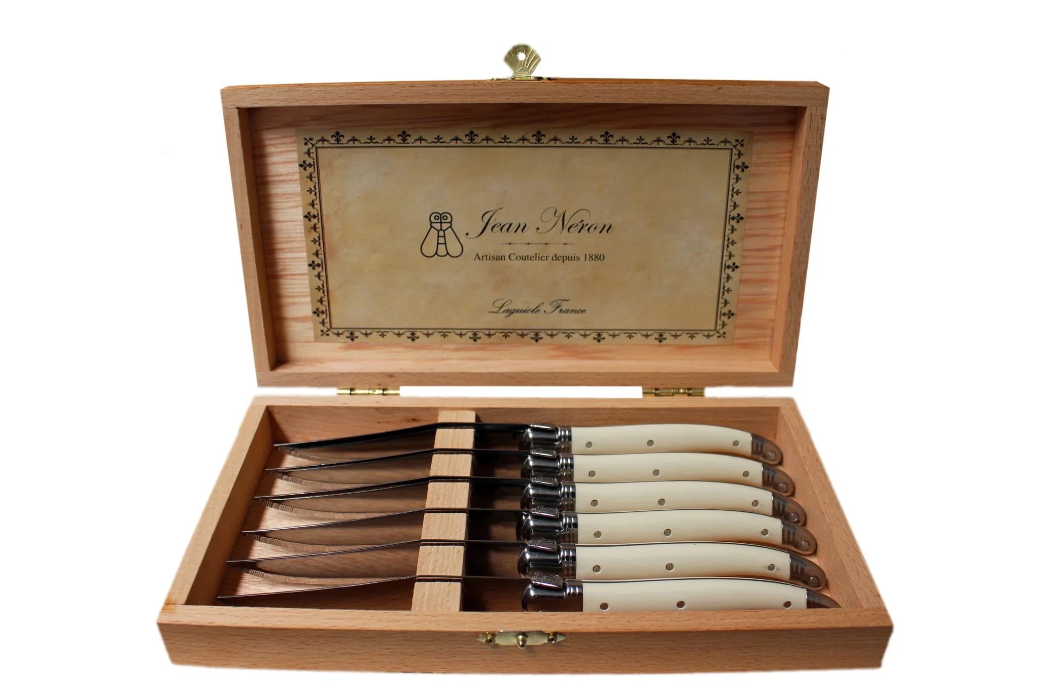 Laguiole Ivory 6-Piece Knife Set w/ Presentation Box