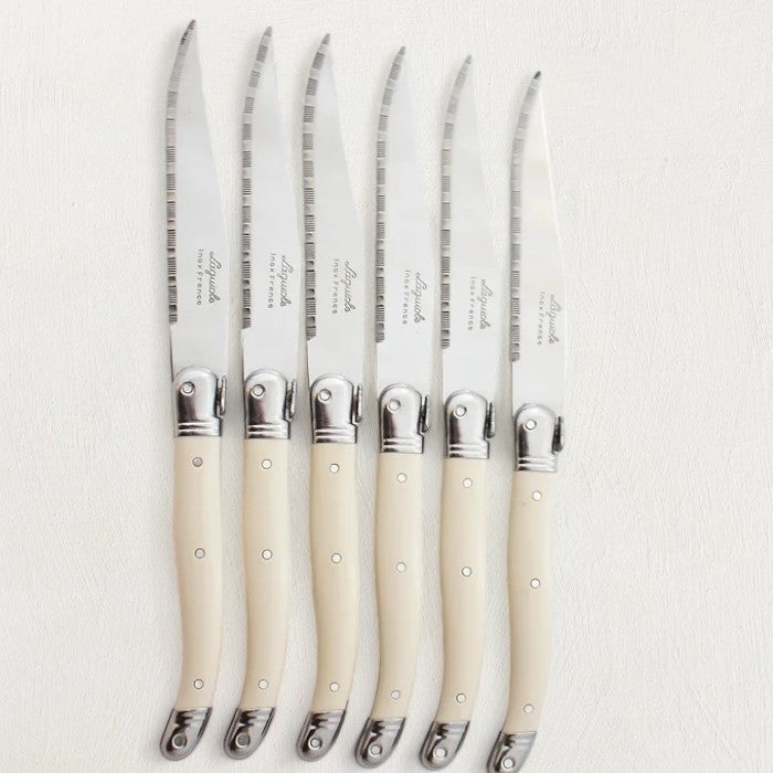 Laguiole Ivory 6-Piece Knife Set w/ Presentation Box
