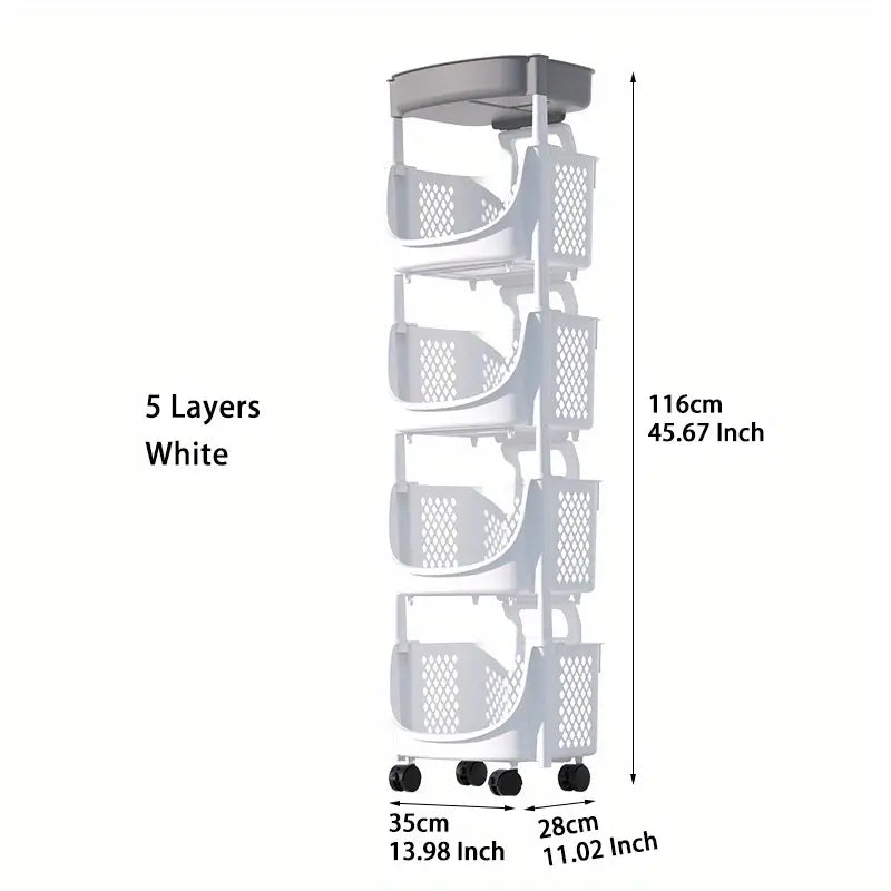 Mobile Storage Cart for Home