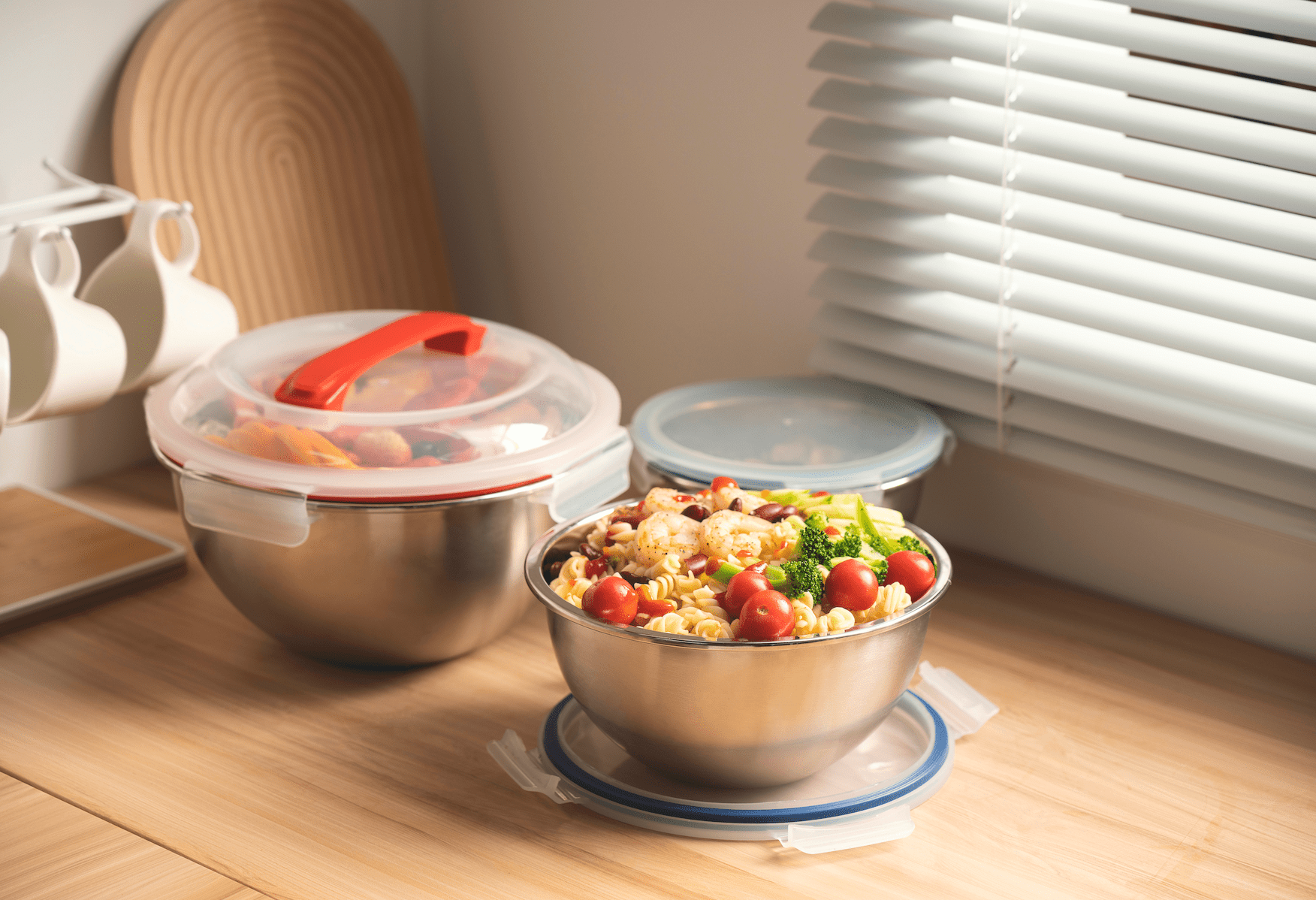 Mix & Carry Stainless Steel Bowl Set