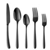 Buy THINGS! Black 5-Piece Stainless Steel Flatware Set