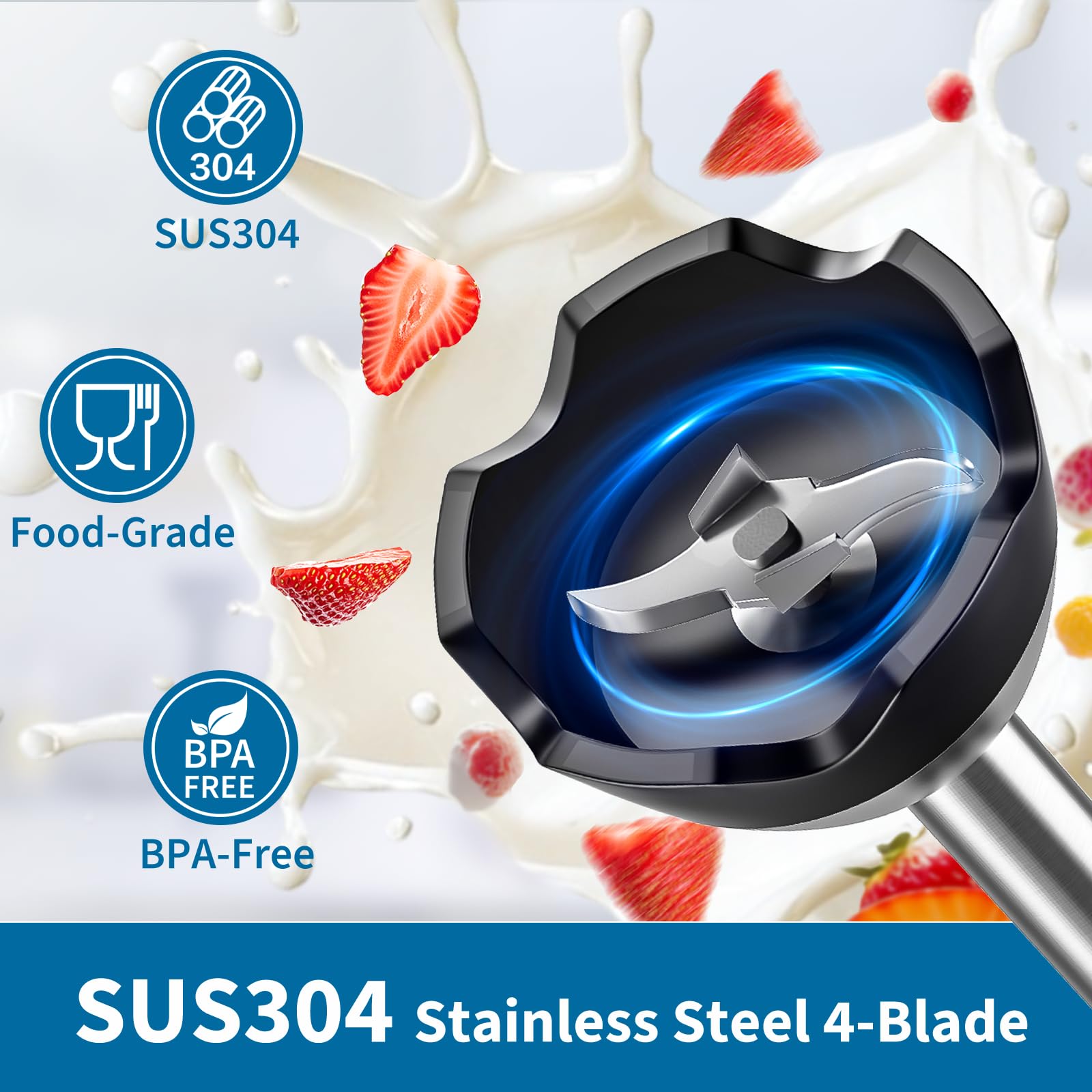7-in-1 800W Immersion Hand Blender Set