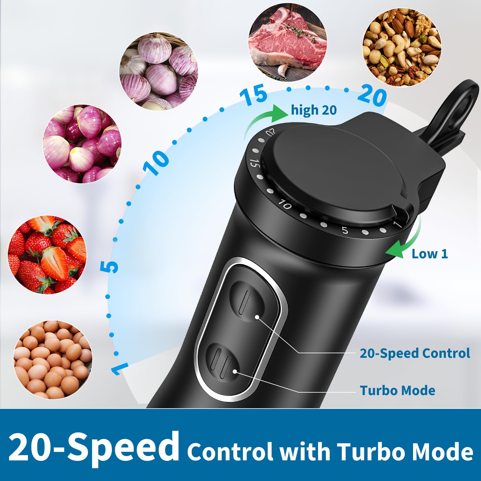 7-in-1 800W Immersion Hand Blender Set