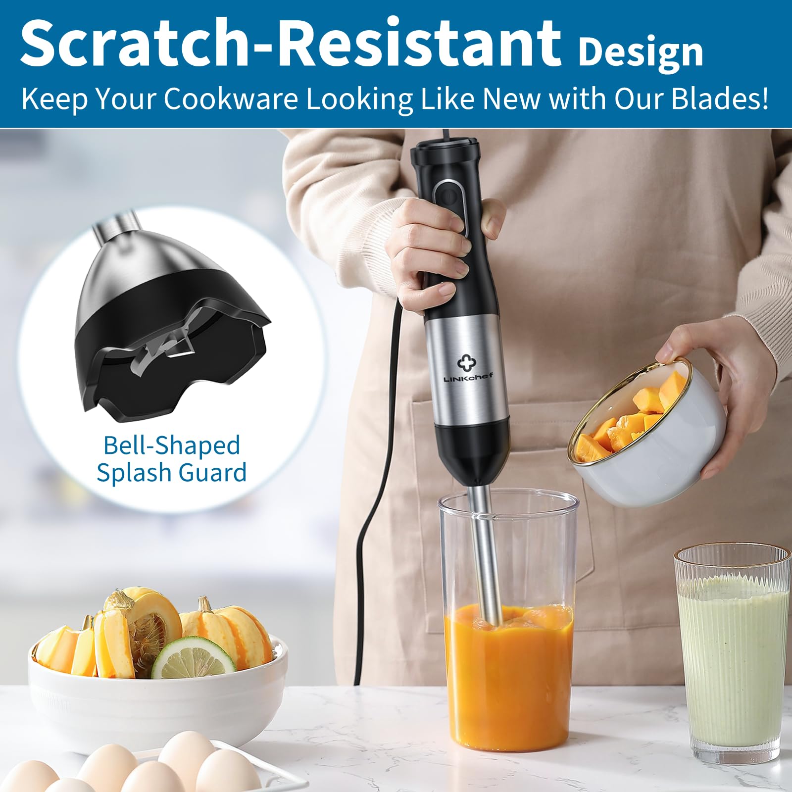 7-in-1 800W Immersion Hand Blender Set