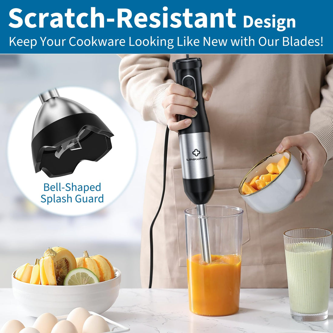 7-in-1 800W Immersion Hand Blender Set