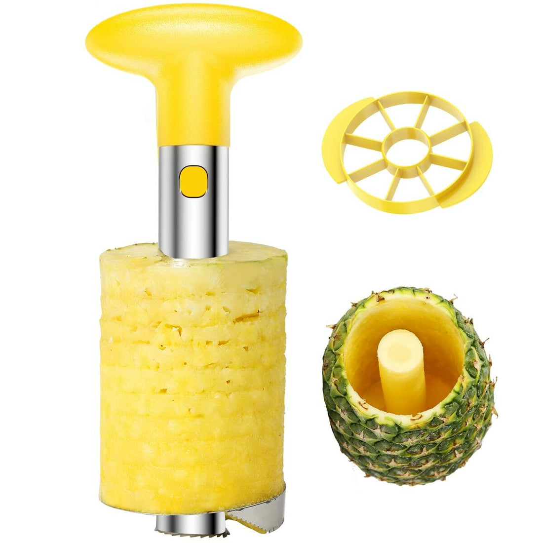 SameTech Stainless Steel Pineapple Peeler Corer Slicer Kitchen Tool New