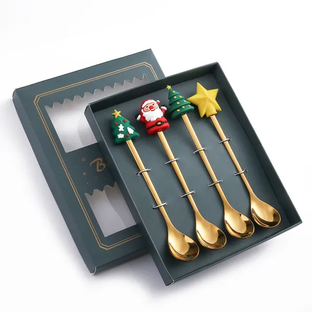 Christmas Festive Spoon & Fork Set