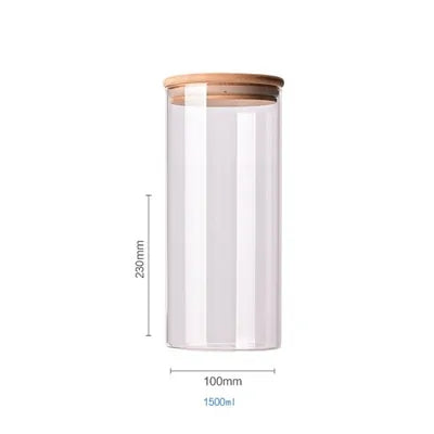 Borosilicate Glass Food Storage Containers w/ Bamboo Lids