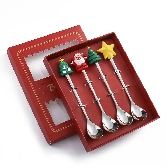 Christmas Festive Spoon & Fork Set